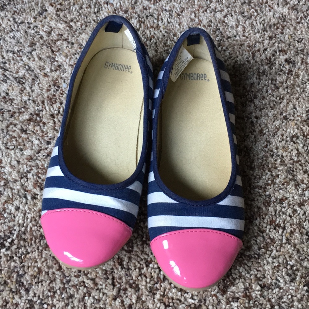 Gymboree striped wedges for girls